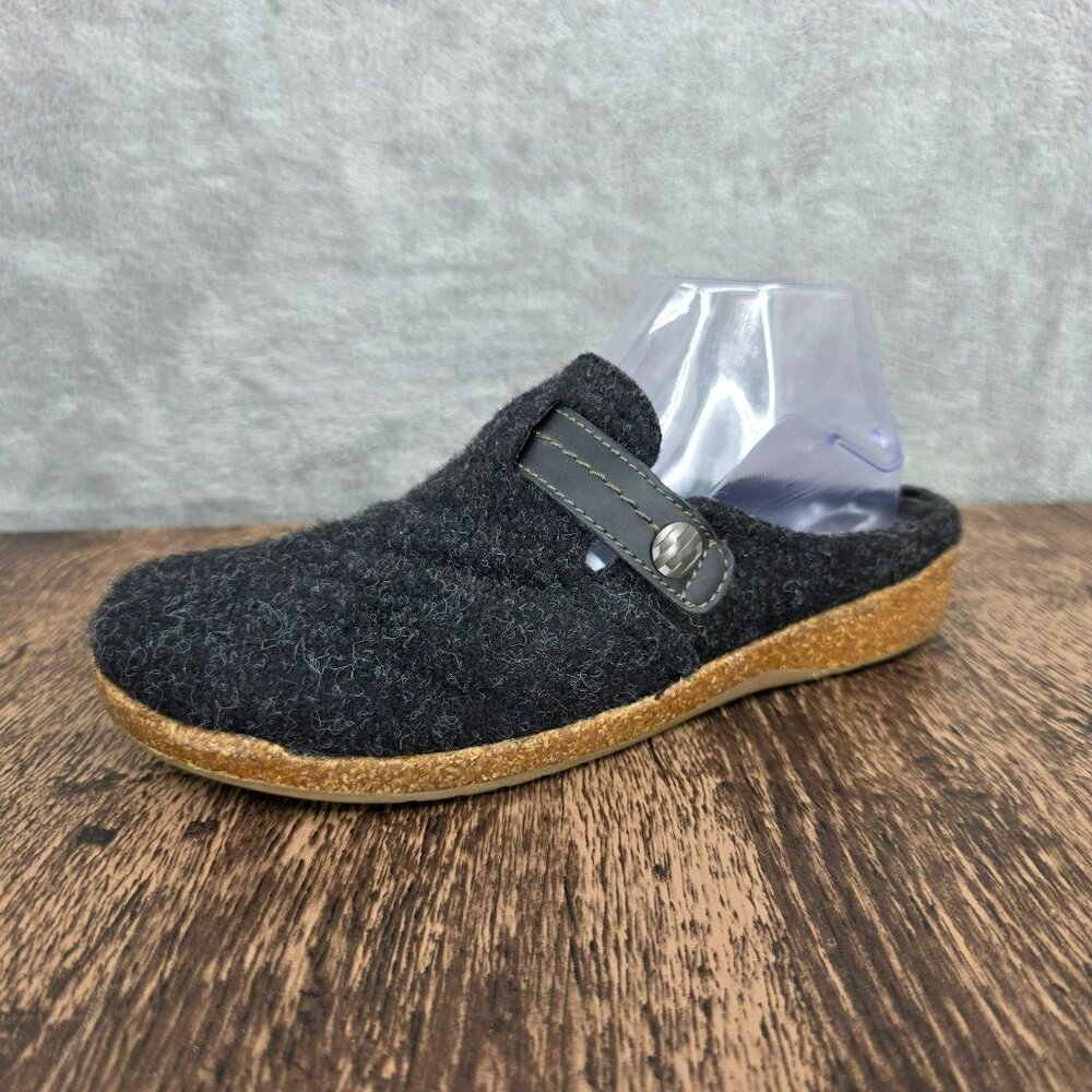 Earth Spirit Clogs Mules 8 Dark Grey Slip On Comfort Casual Boho Cork Slippers